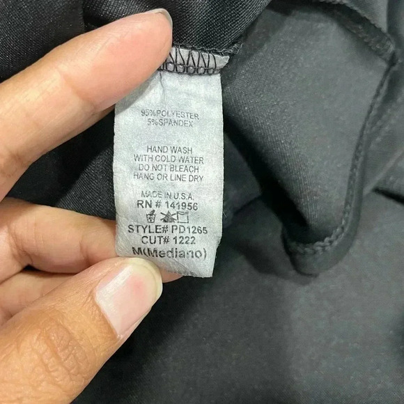 Persaya Black Sleeveless Side Cut-out Fit and Flare USA made Dress Medium‎ - Picture 7 of 7